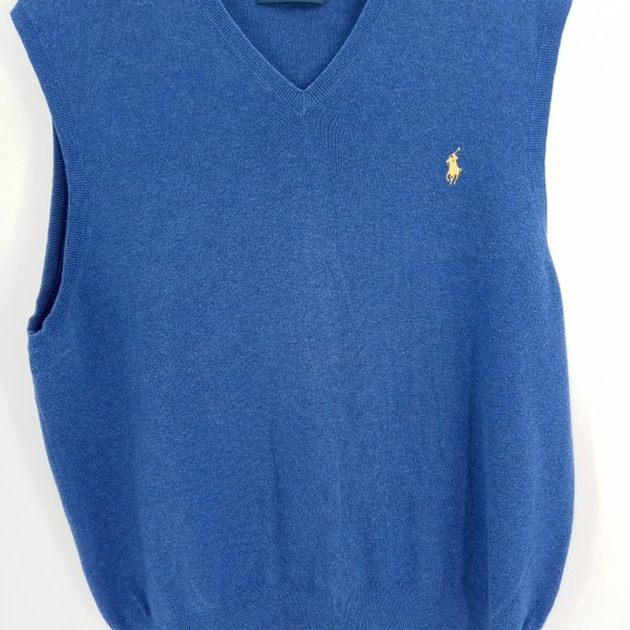 Polo By Ralph Lauren V-Neck Pullover Pima Cotton Sweater - Picture 4 of 5